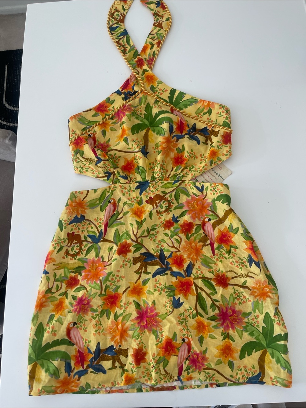FARM Rio x Anthropologie Halter Mini Dress - Picture 11 of 13